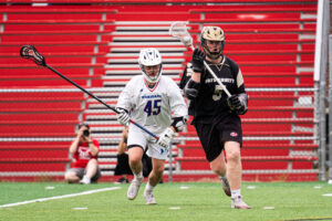Colin Carey leads University lacrosse to first win over Morgantown since 2019